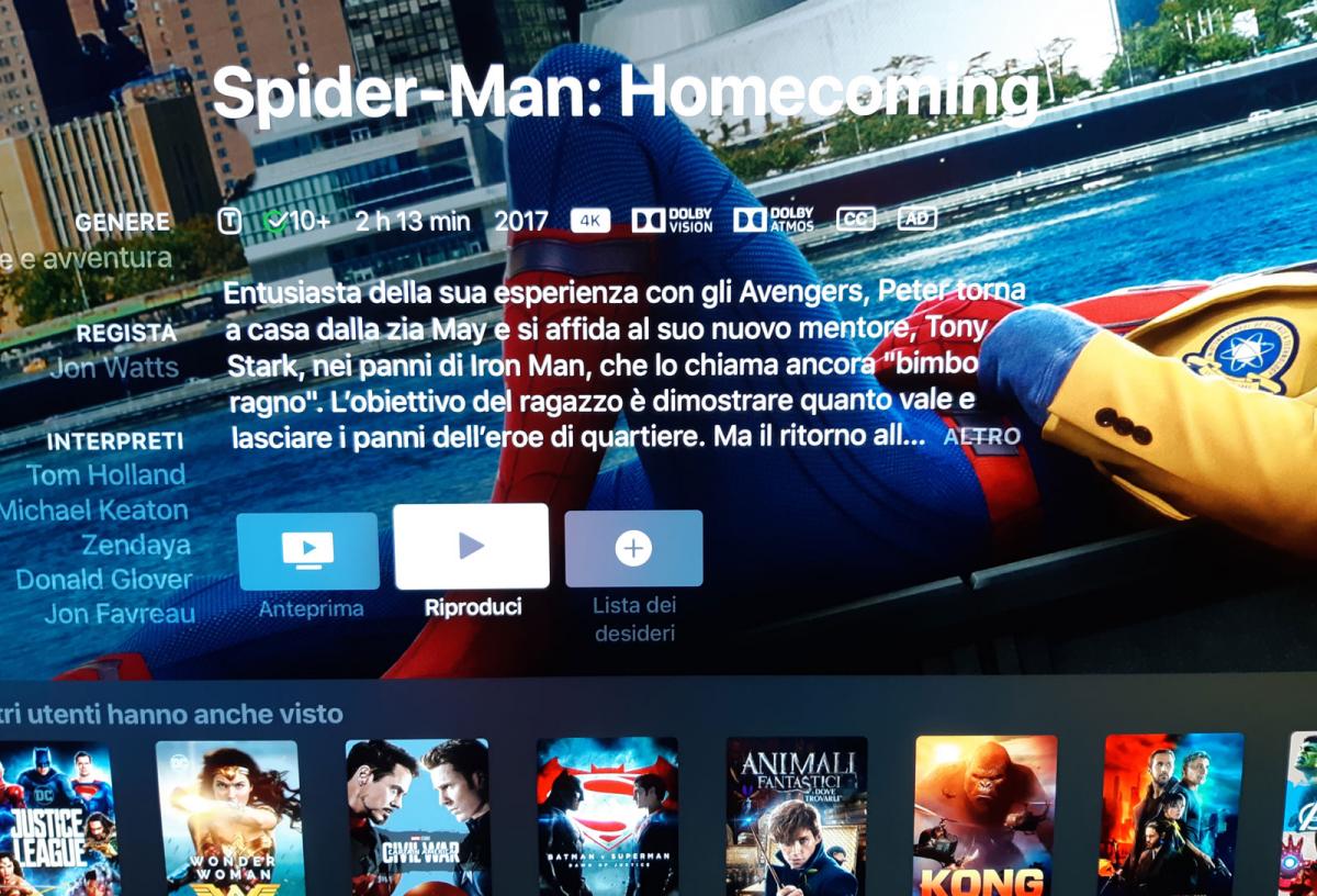 Apple TV 4K con tvOS 12 supporta Dolby Atmos