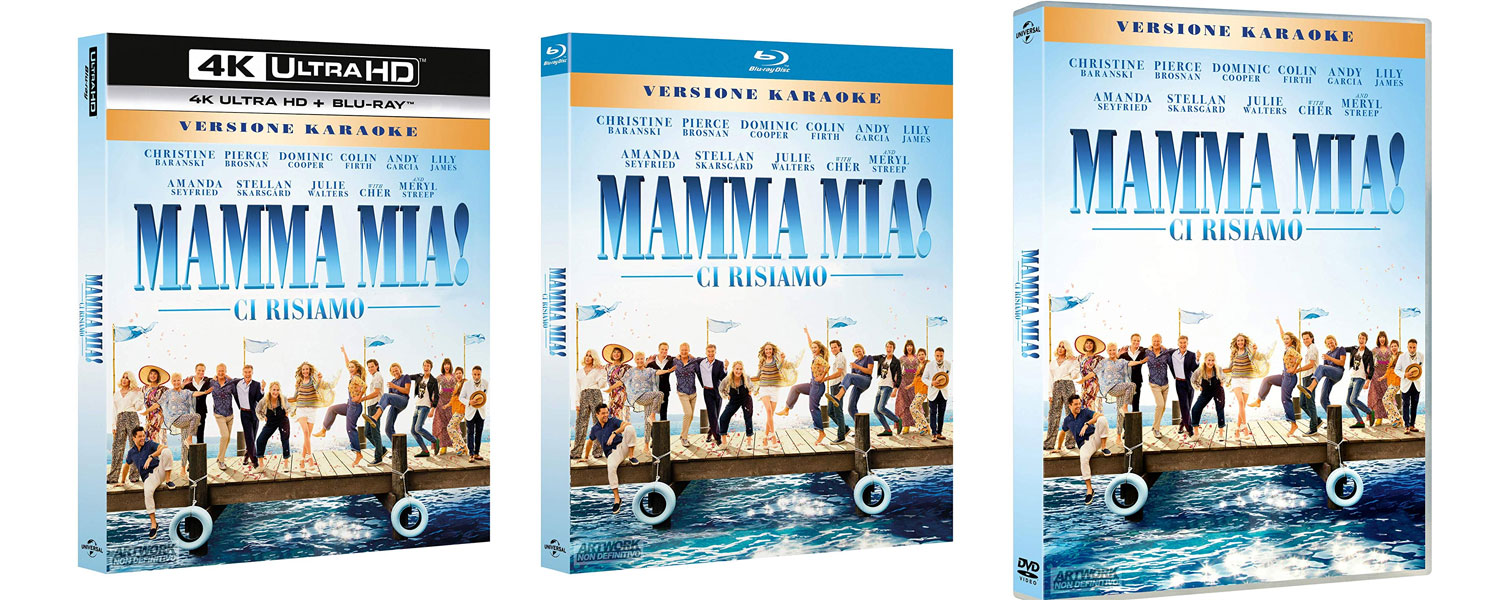 Mamma Mia! Ci risiamo in DVD, Blu-ray e 4k UltraHD