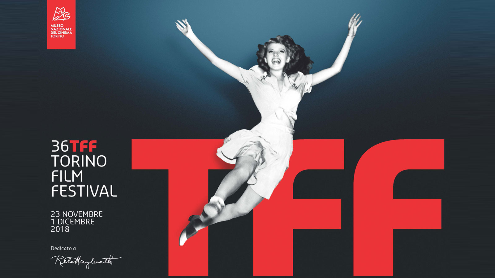 TFF 2018, locandina dedicata a Rita Hayworth