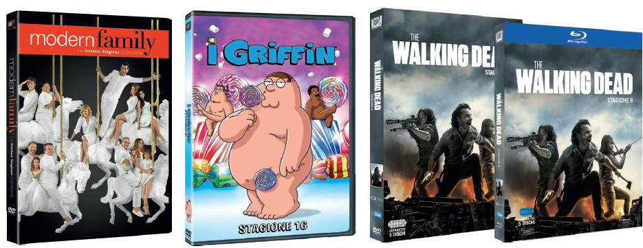 The Walking Dead 8, Modern Family 7 e I Griffin 16 in DVD