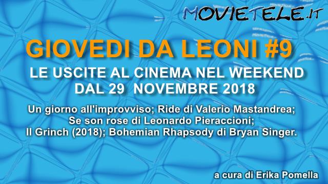 Giovedì da leoni n9, film al cinema dal 29 Novembre 2018: parliamone