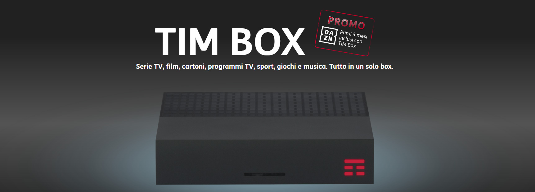 TIM Box regala 4 mesi di DAZN