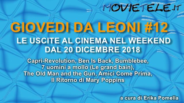 Giovedì da leoni n12, film al cinema dal 20 Dicembre 2018: parliamone