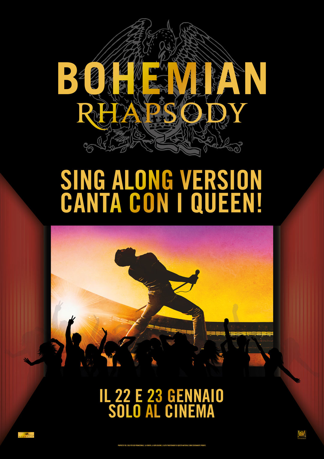 Poster Bohemian Rhapsody Sing Along Version (22 e 23 gennaio 2019)
