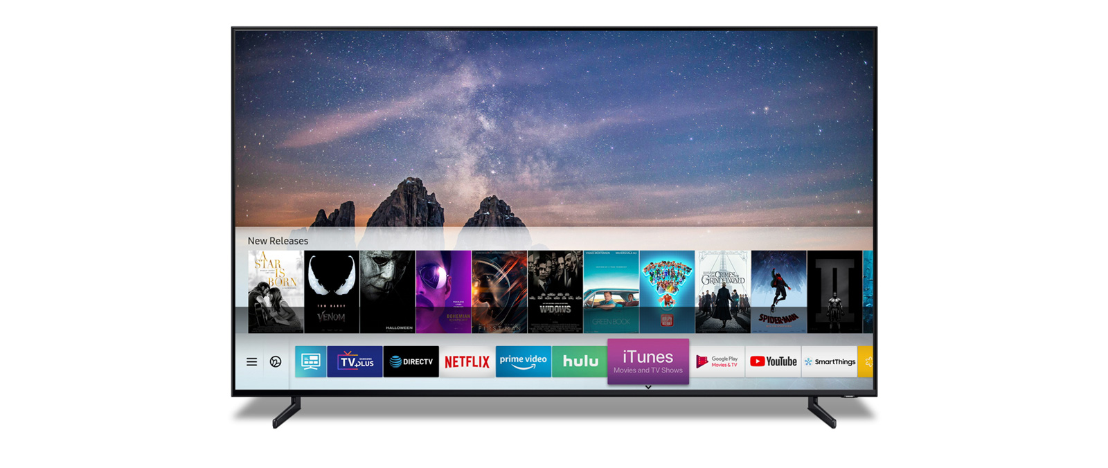 Apple iTunes Movies e AirPlay 2 su Samsung Smart TV 2018 e 2019