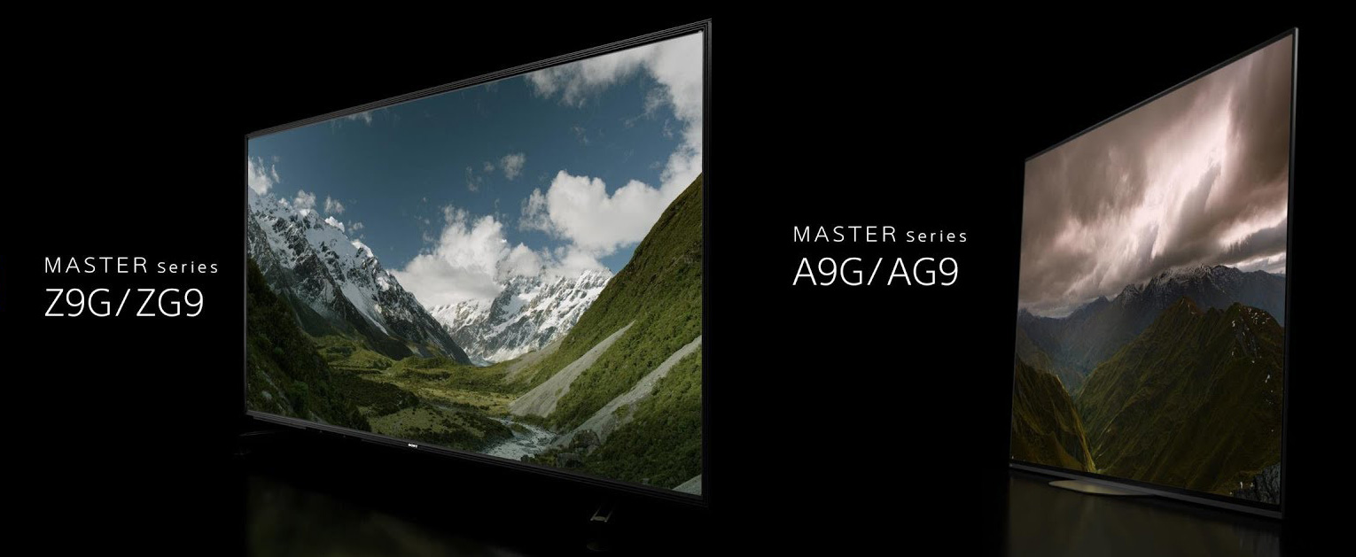 Sony TV LED 8K ZG9, OLED 4K AG9