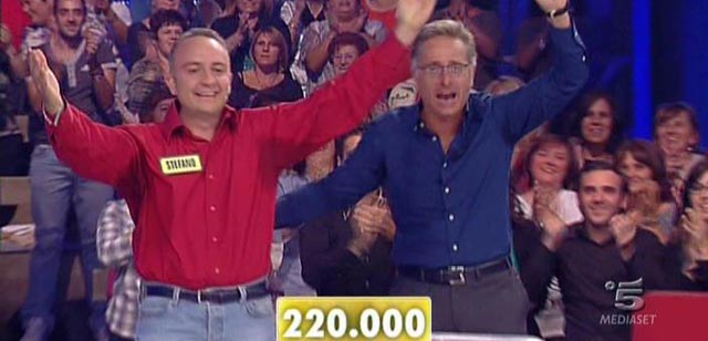 Avanti un altro: Stefano D'Angelo vince 220mila euro