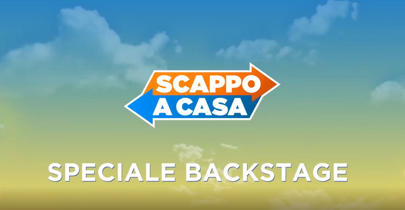 Backstage del film Scappo a casa con Aldo Baglio