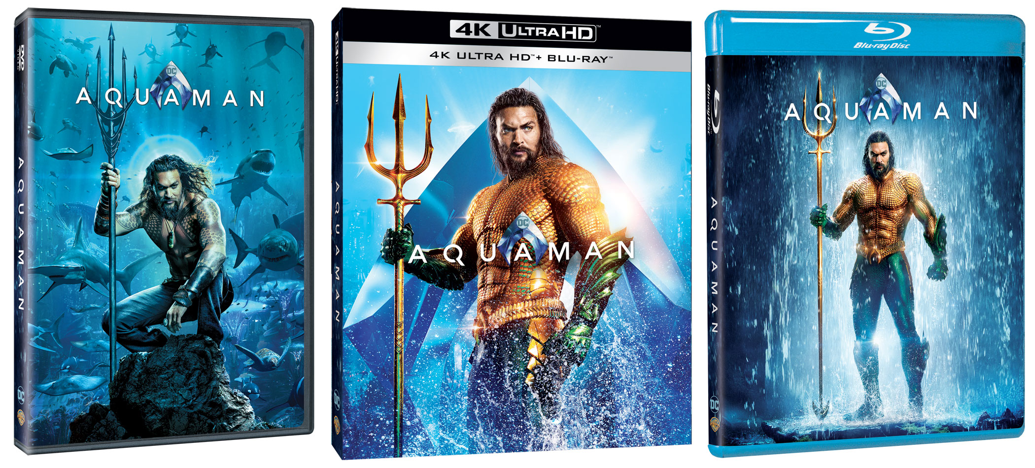 Aquaman in DVD, Blu-ray e 4k UHD con Dolby Atmos