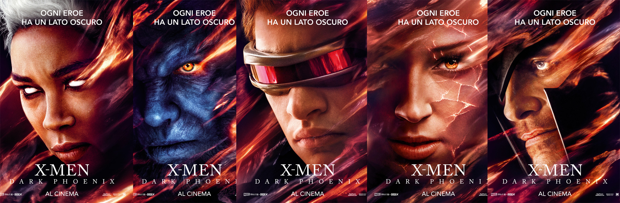 X-Men Dark Phoenix: i Poster italiani dei personaggi