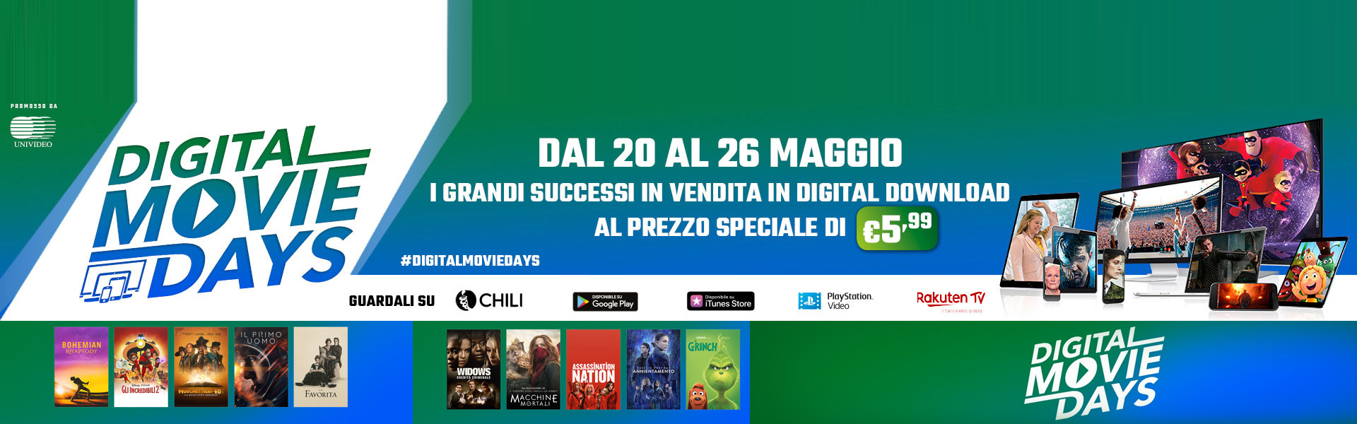 Digital Movie Days 2019 dal 20 al 26 maggio