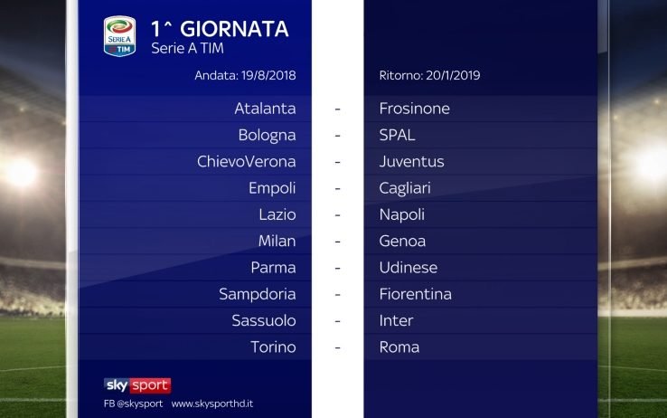 Serie A TIM 2018/19  2a GIORNATA