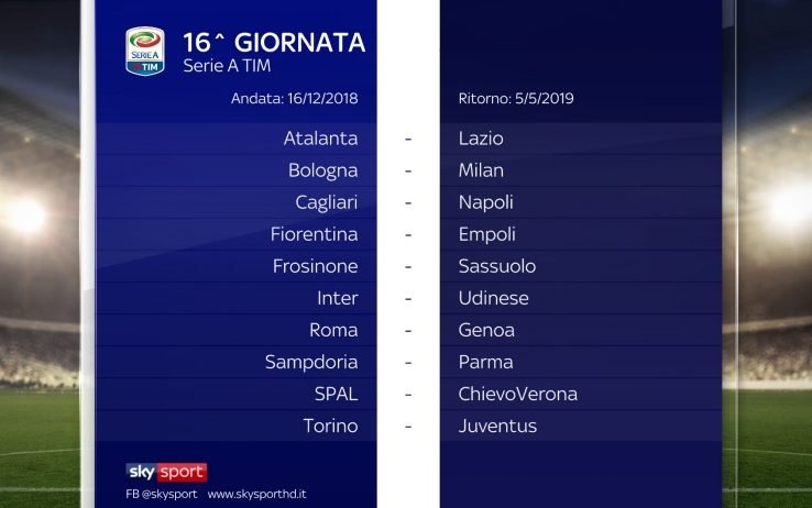 Serie A TIM 2018/19  16a GIORNATA