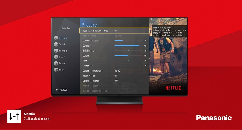 La Netflix Calibrated Mode arriva sui TV Panasonic