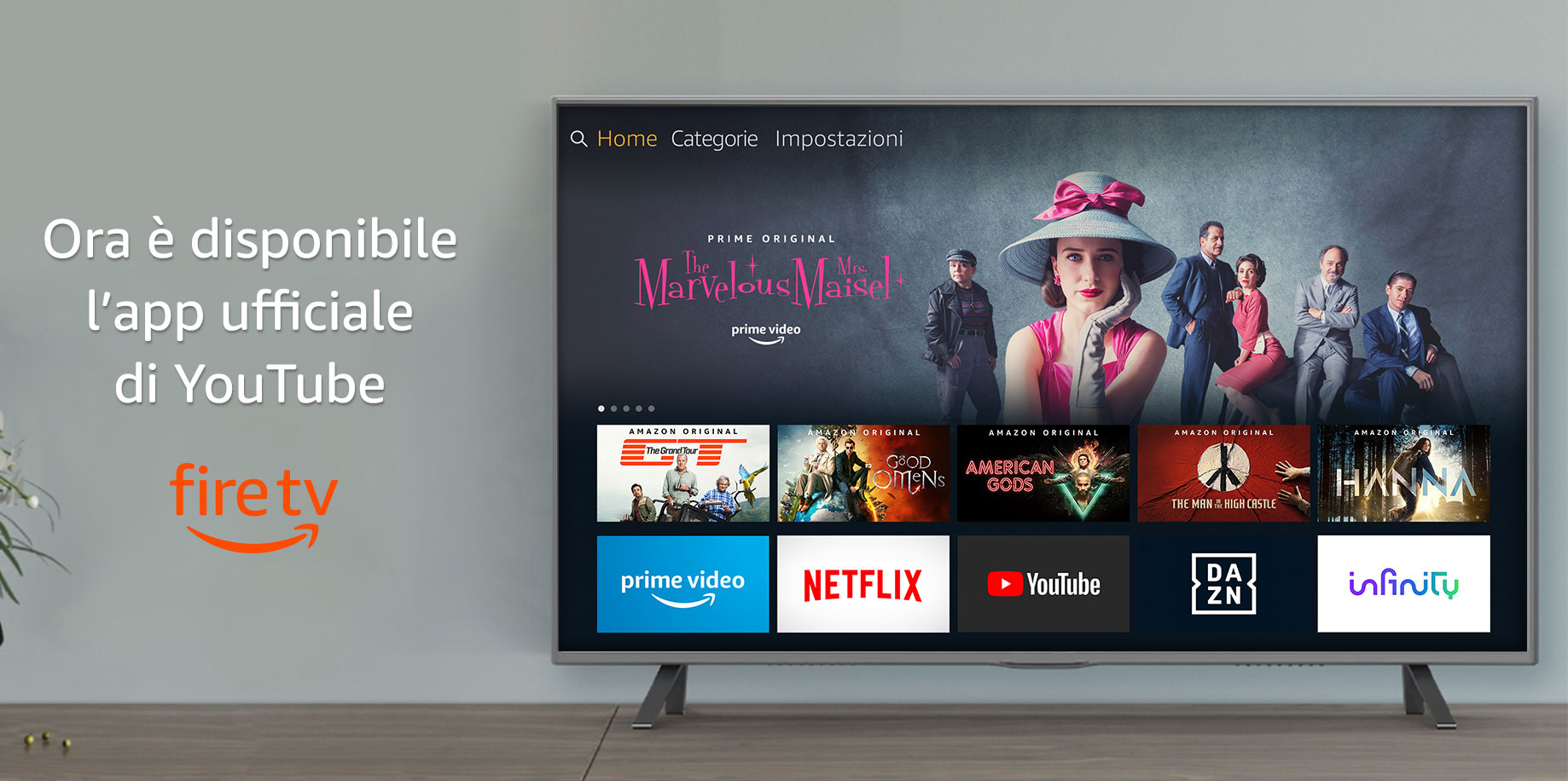 app ufficiale di YouTube su Fire TV