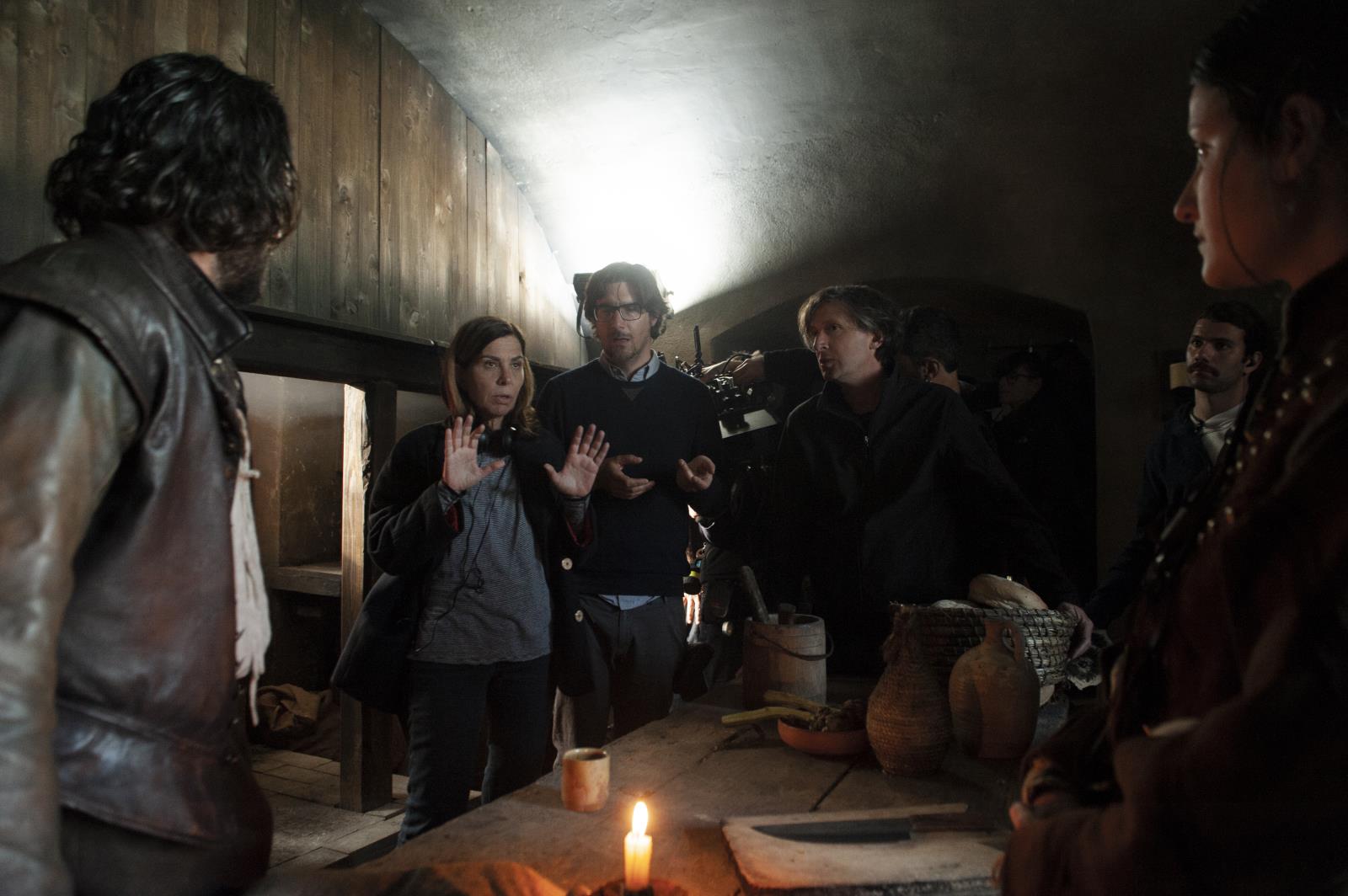 foto dal backstage di Luna Nera [credit: Emanuela Scarpa/ Netflix]