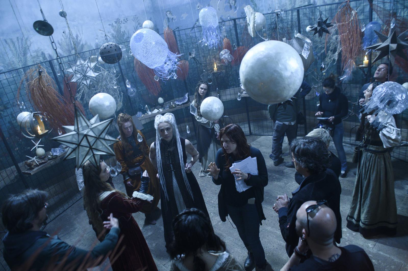 foto dal backstage di Luna Nera [credit: Emanuela Scarpa/ Netflix]