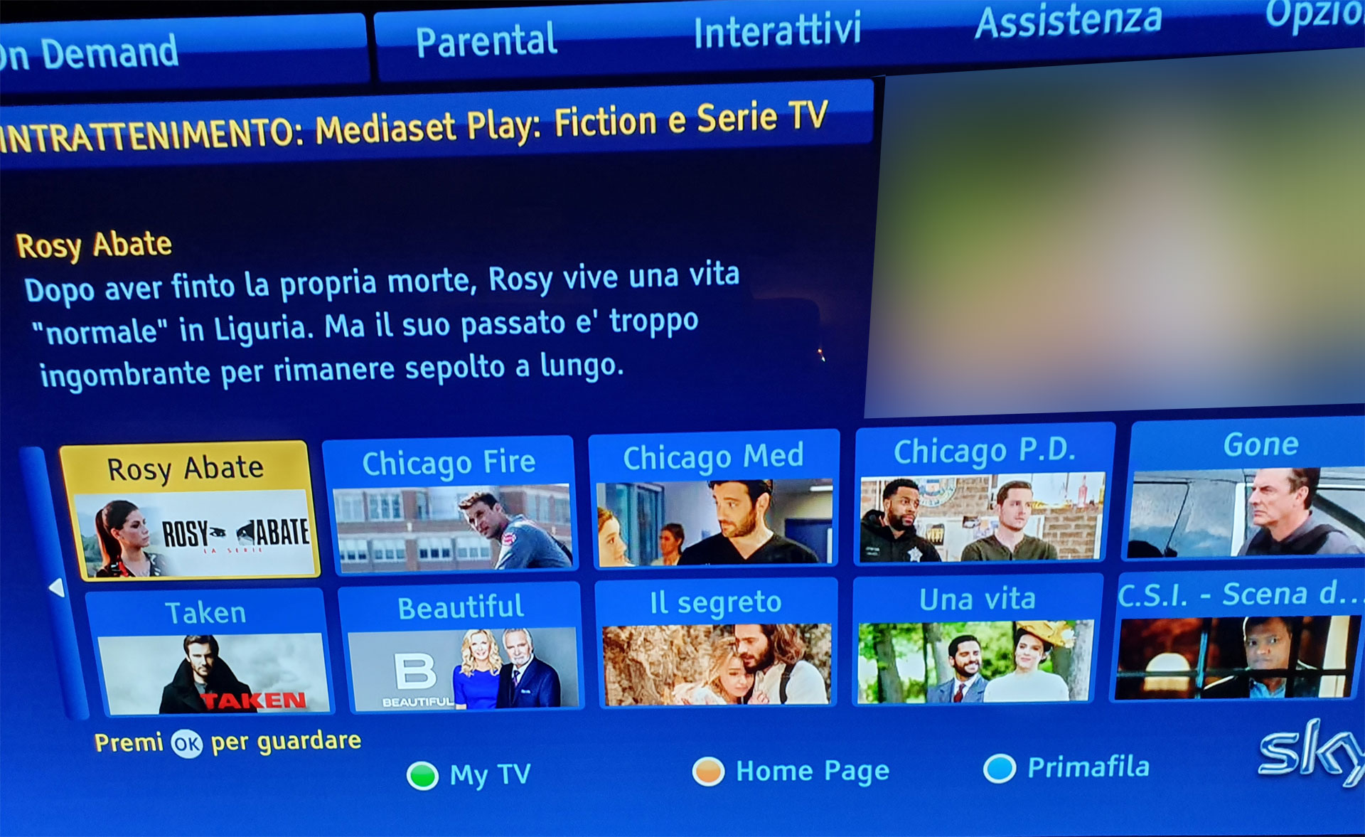 I contenuti TV di Mediaset su Sky On Demand