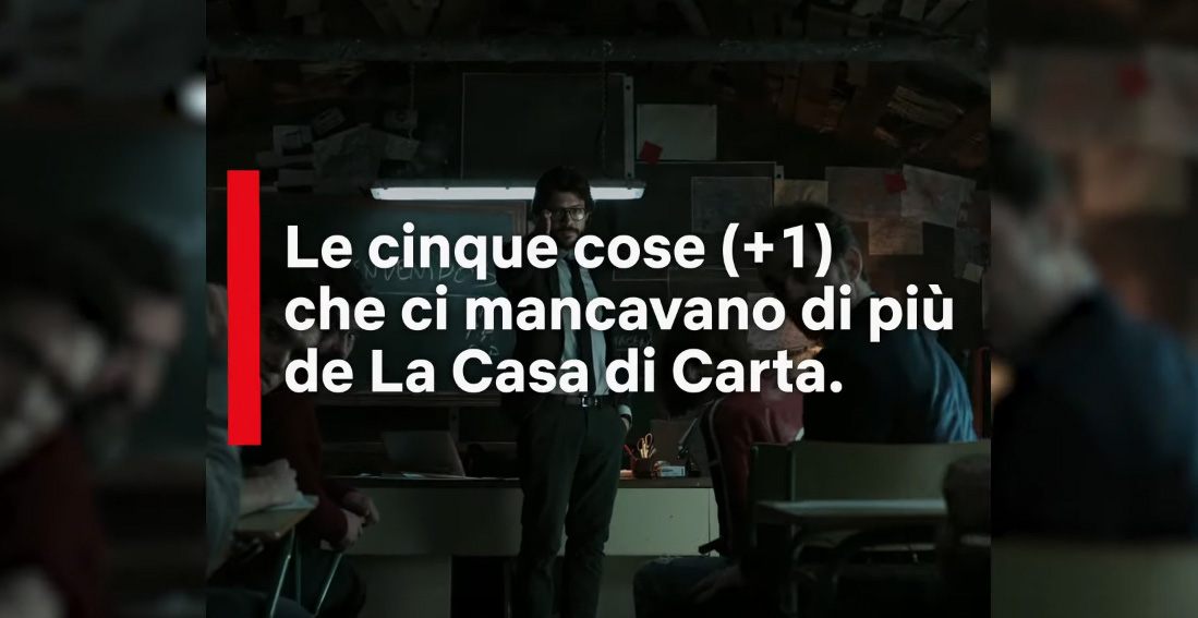 La Casa di Carta: le cose che mancavano di piu' ai fan