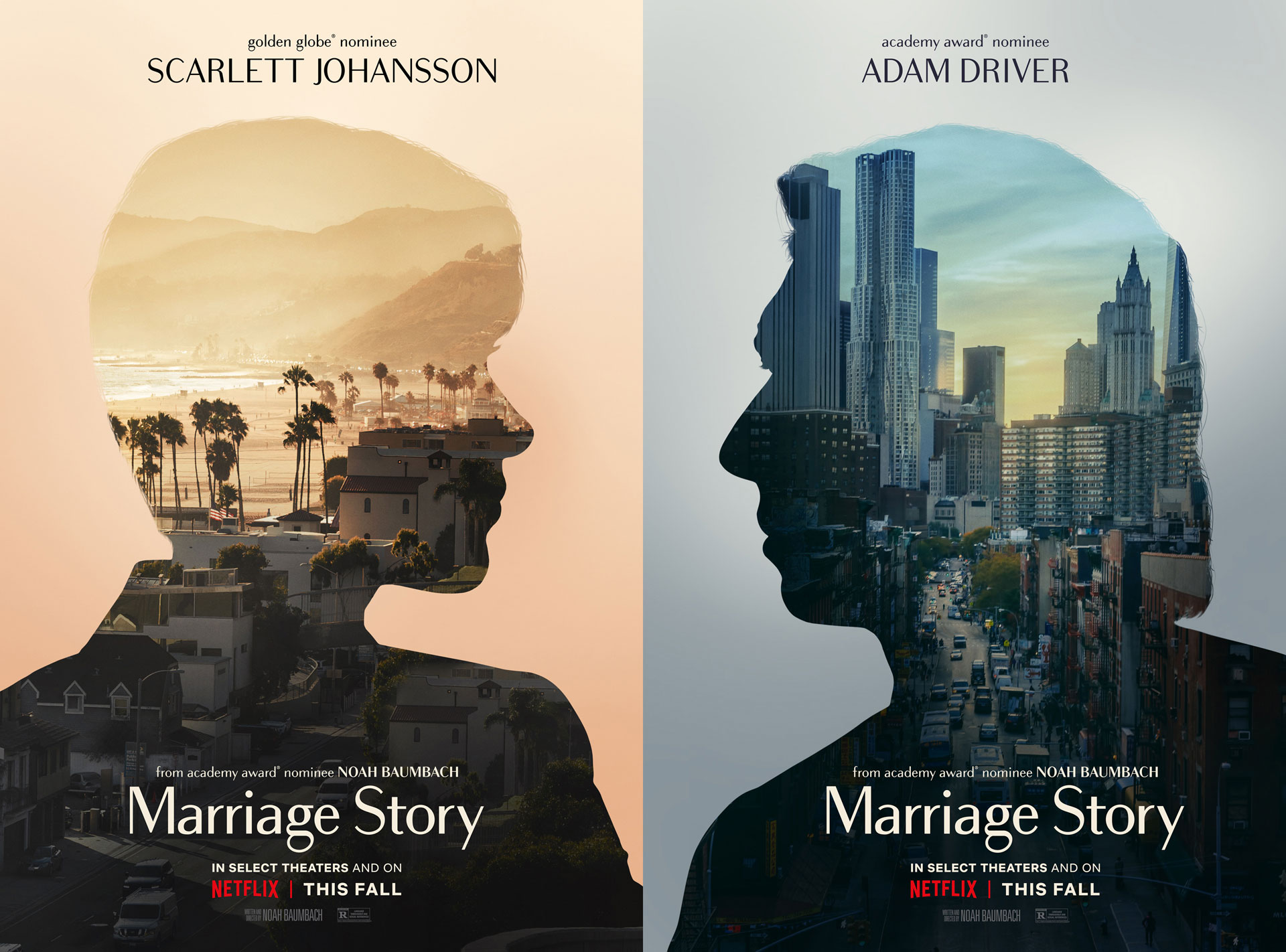 Marriage Story di Netflix: poster ufficiali del film