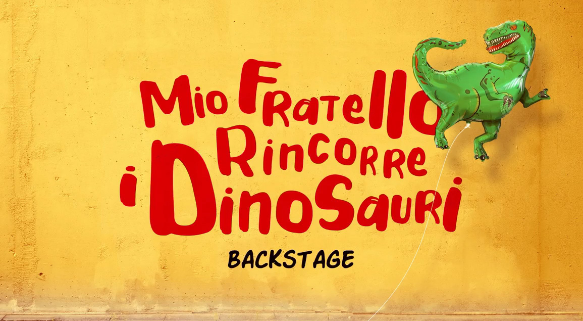 Mio Fratello Rincorre I Dinosauri, Backstage del film