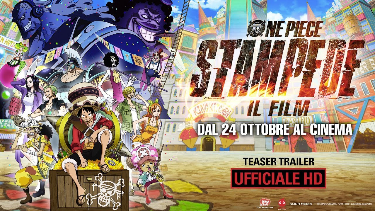 One Piece: Stampede, Trailer italiano del film al cinema da ottobre