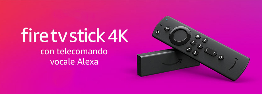 Amazon Fire TV Stick 4K con telecomando vocale Alexa in Italia come anche la Fire TV Stick di 2a generazione