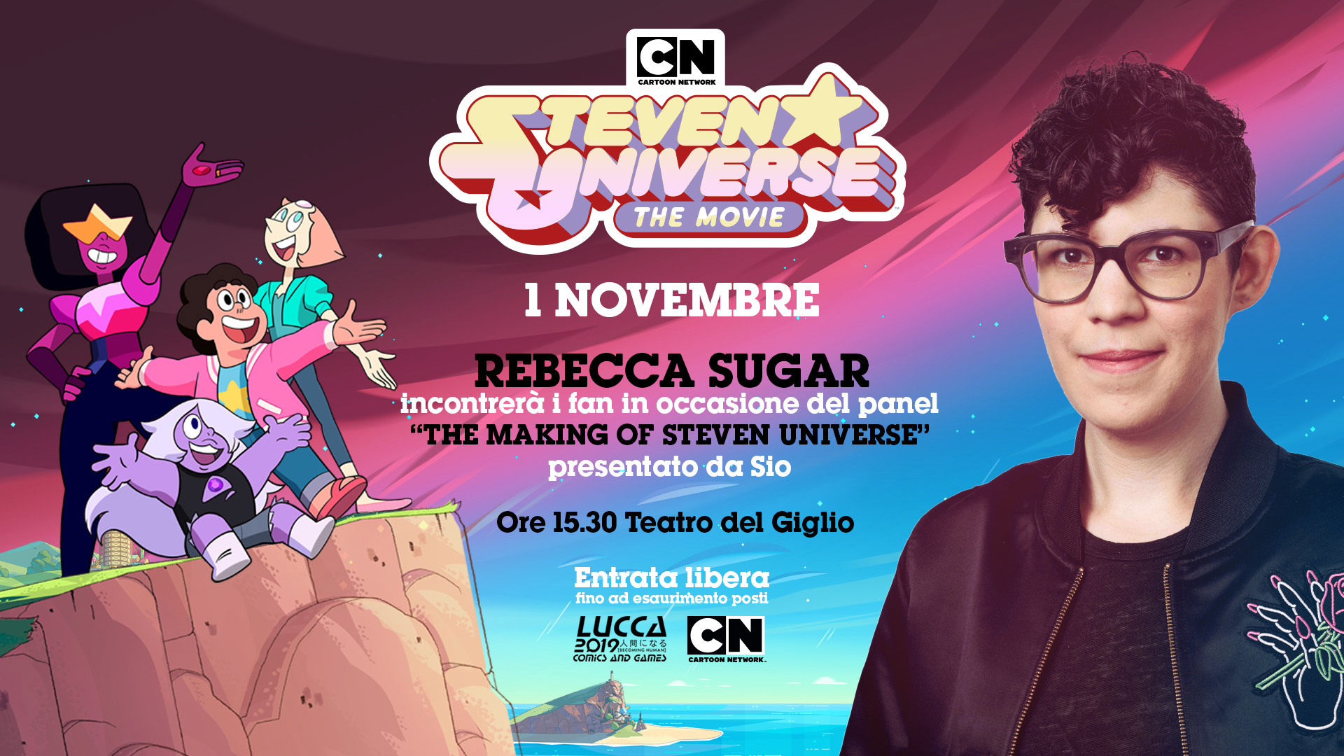 Cartoon Network a Lucca CeG 2019 con Rebecca Sugar