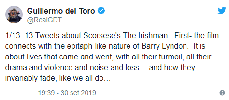 Tweet di Guillermo del Toro