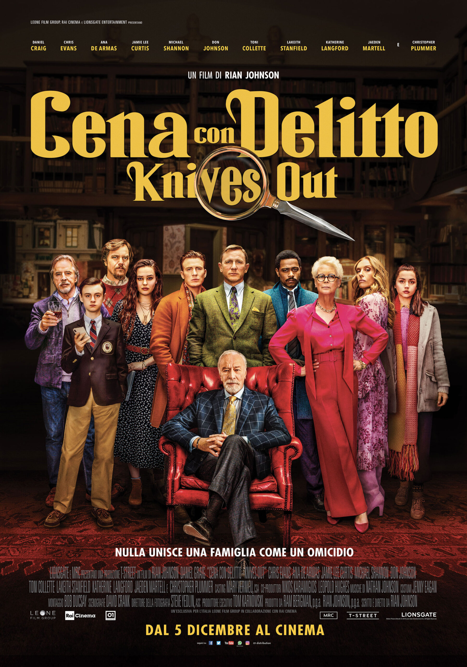 Poster italiano del film Cena con delitto - Knives Out