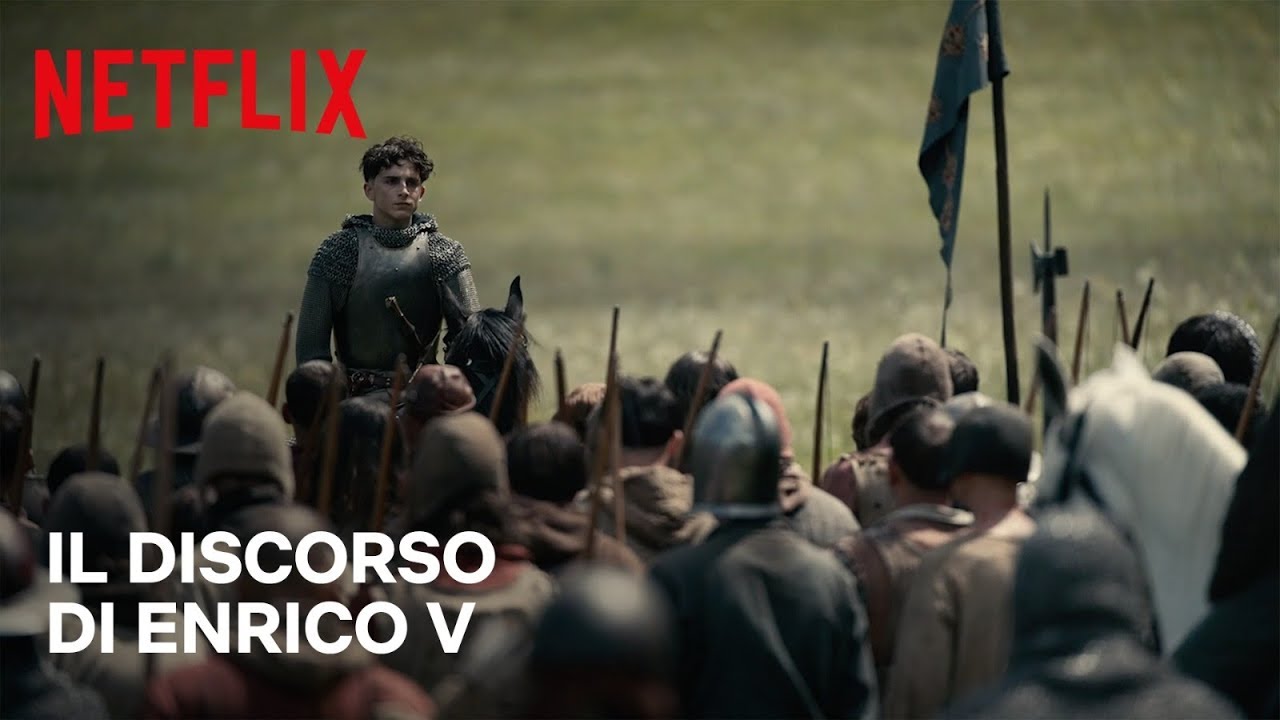 Il discorso di Enrico V dal film Il Re di Netflix