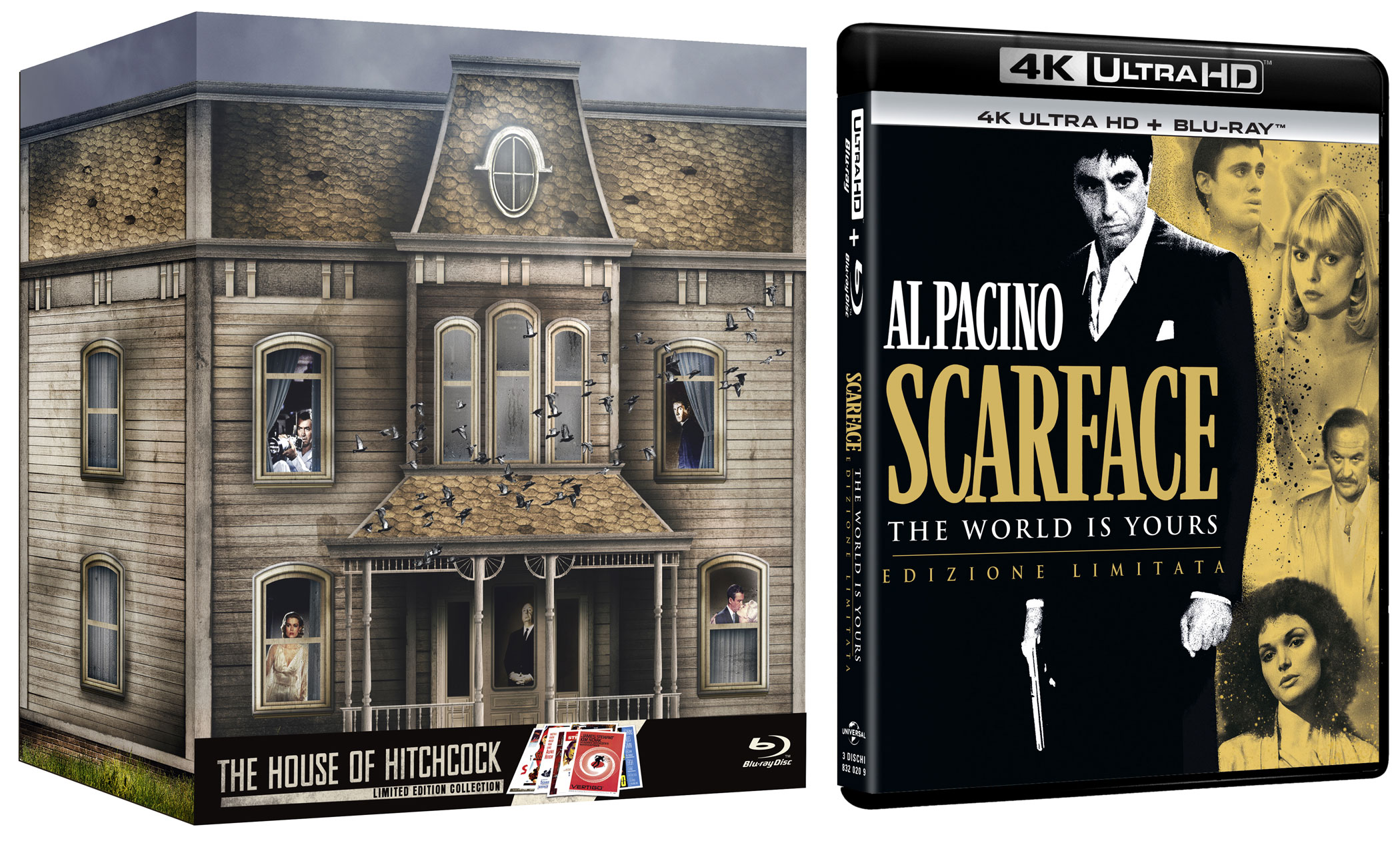 House of Hitchcock Collection e Scarface The World is Yours