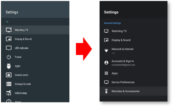 Sony v6.3590 - nuovo menu Impostazioni