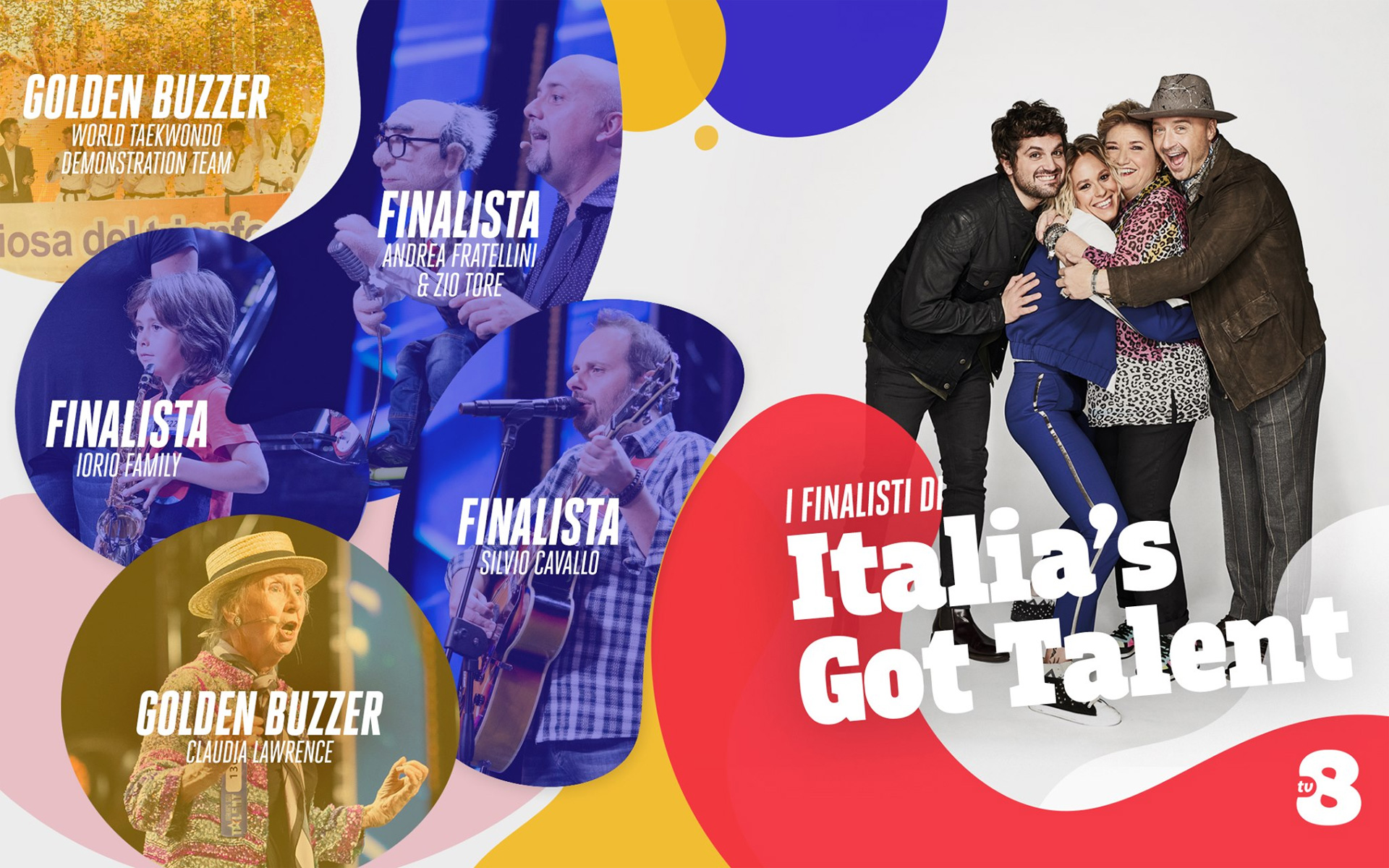 I Finalisti di Italia's Got Talent 2020 al termine della terza puntata di Audizioni (29 gennaio 2020)