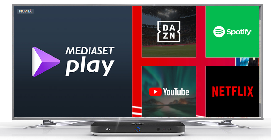 App Mediaset Play su Sky Q