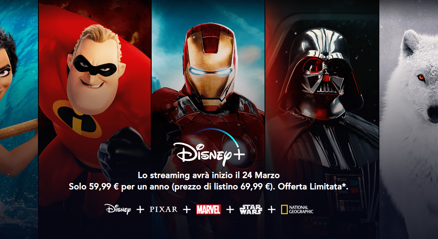 Disney Plus: abbonamento annuale in offerta Pre-lancio