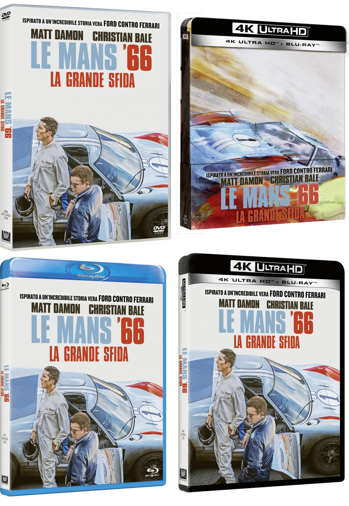 Le Mans '66 - La grande sfida in Digitale, DVD, Blu-ray e 4k UHD