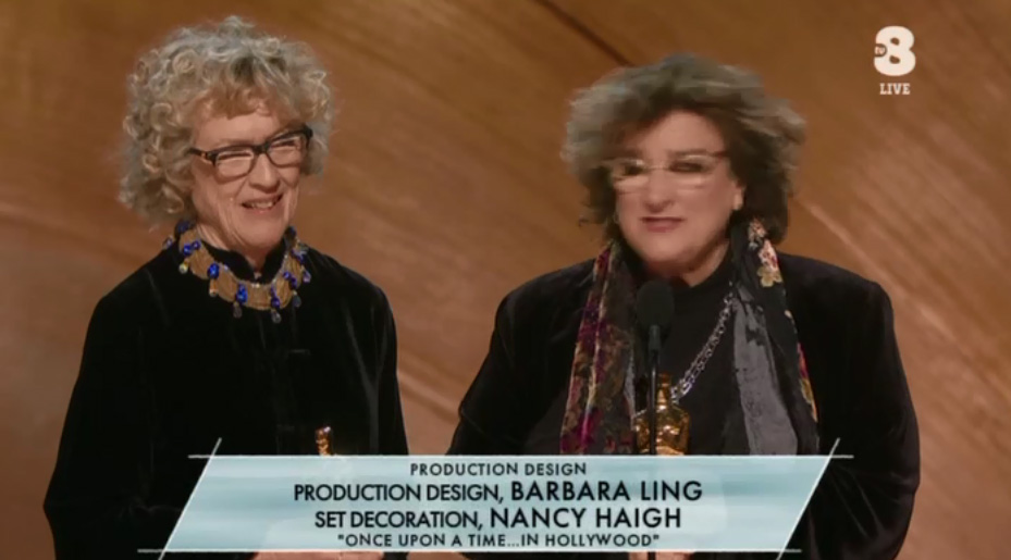 A Barbara Ling e Nancy Haigh per C'era una volta a Hollywood l'Oscar 2020 per Migliore scenografia