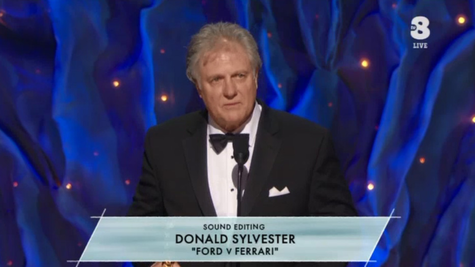 A Donald Sylvester per Le Mans '66 - La grande sfida l'Oscar 2020 per Miglior montaggio sonoro