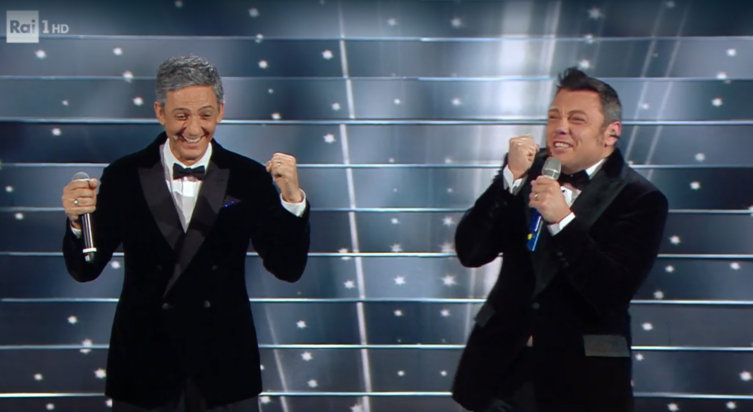 Fiorello e Tiziano Ferro nella Quarta Serata di Sanremo 2020