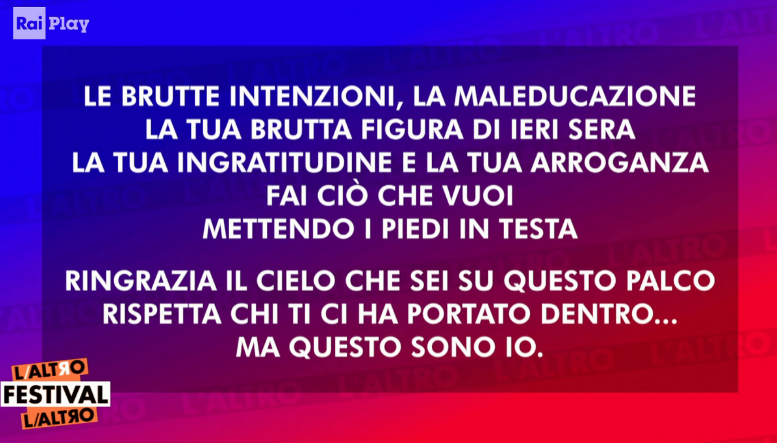 Il testo della canzone di Bugo e Morgan cambiato da Morgan durante l'esibizione nella quarta serata