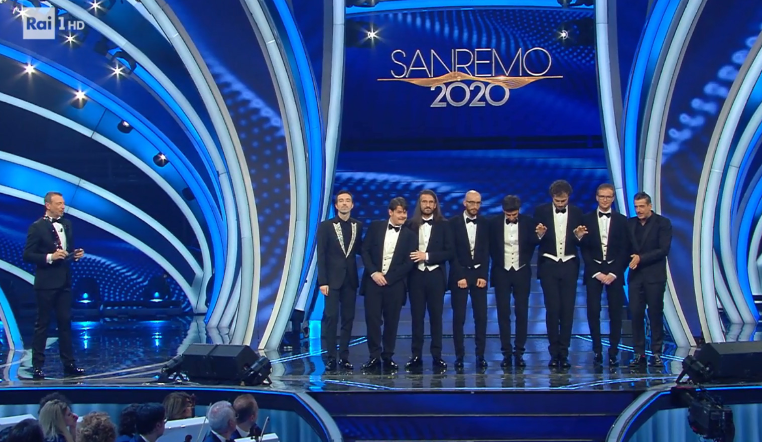 I primi tre classificati a Sanremo 2020