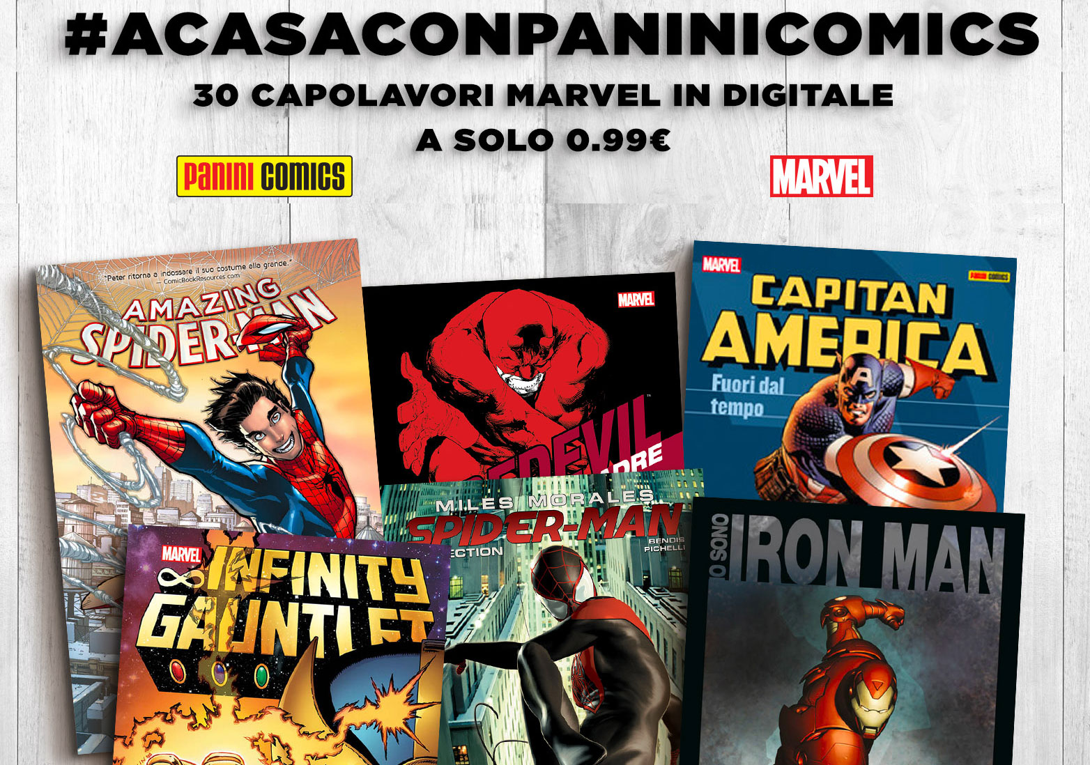 A Casa Con Panini: 30 volumi Marvel in digitale a prezzo scontato