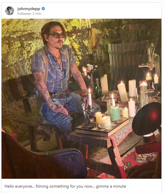 Johnny Depp su Instagram