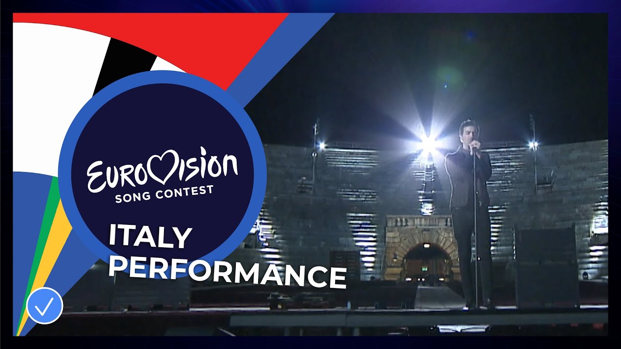 Diodato canta 'Fai Rumore' in Arena di Verona per Eurovision 2020 - Europe Shine a Light