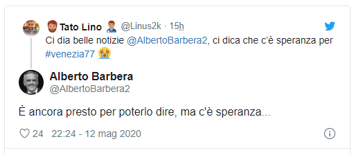 @AlbertoBarbera2 È ancora presto per poterlo dire, ma c'è speranza...