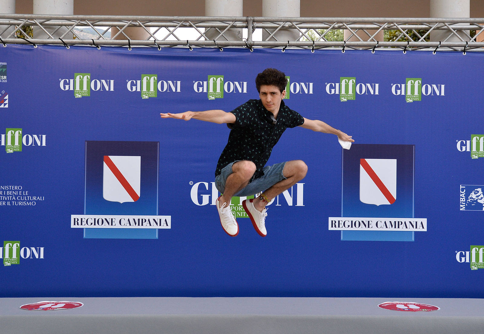 Favij a Giffoni50 per presentare Onward - Oltre la Magia [credit: foto di Antonio De Marco; courtesy of Disney Italia]