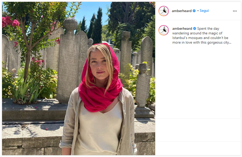 Instagram di Amber Heard 
