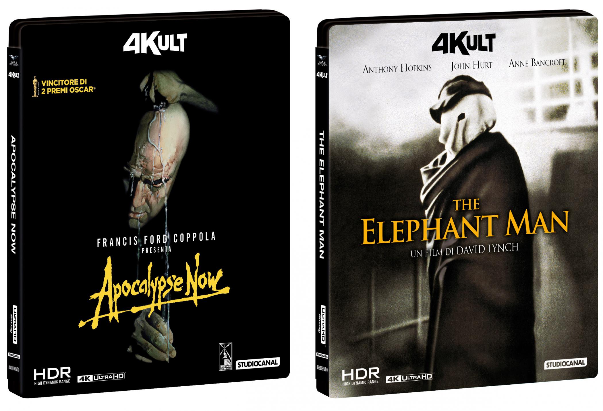 The Elephant Man e Apocalypse Now in 4k