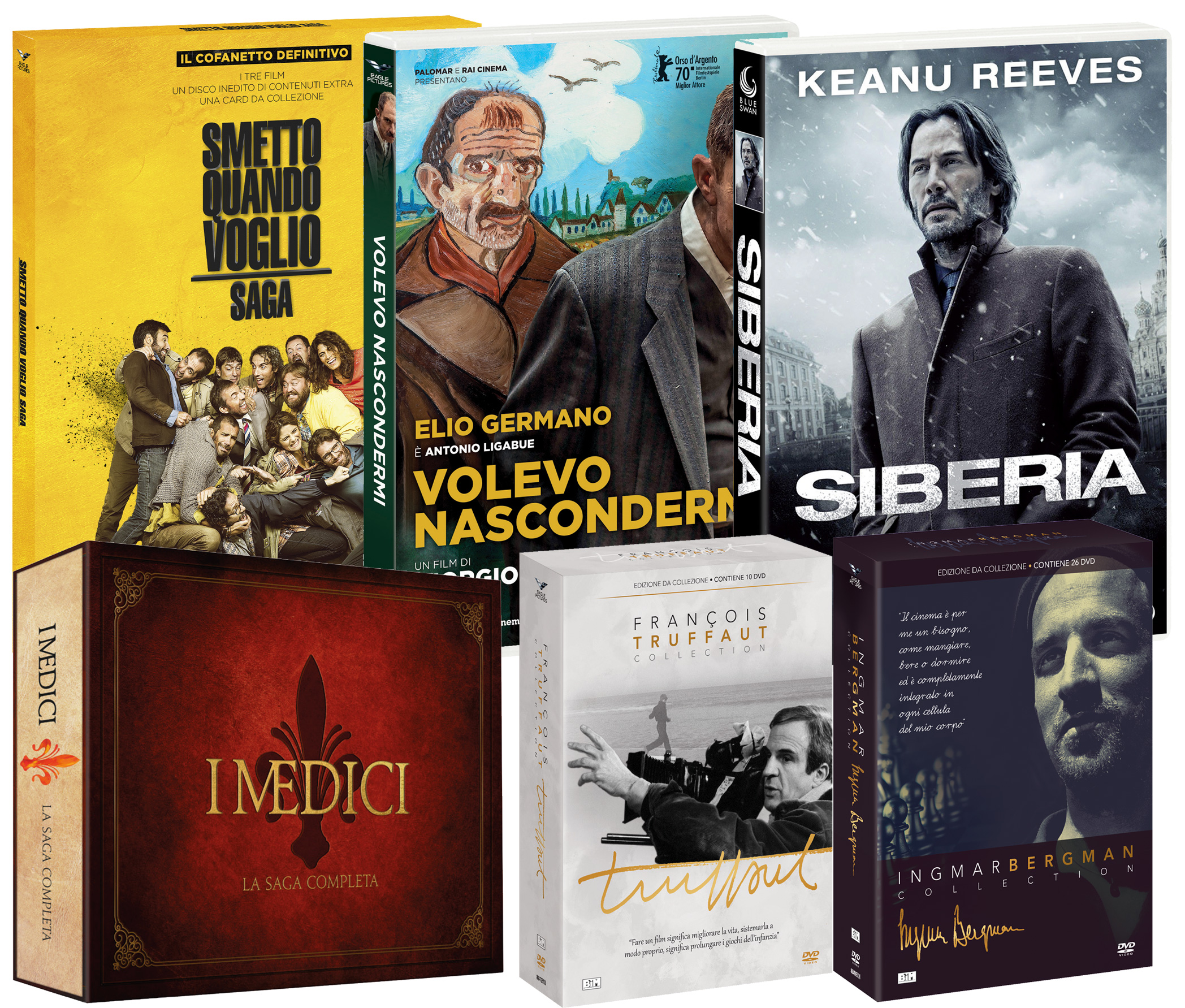 Volevo nascondermi, I Medici, Siberia, Ingmar Bergman - Collection, François Truffaut - Collection in HomeVideo